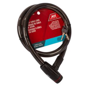 CABLE LOCK BICYCLE 120CM 4FT STEEL BLK CABLE LOCK BICYCLE 120CM 4FT STEEL BLK